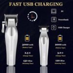 ست ماشین اصلاح و خط زن سالنی کیمی مدل Kemei Km_3023_702&1798