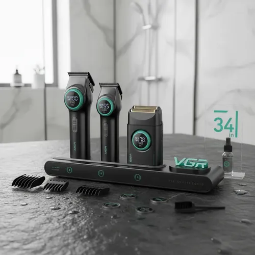 ست ماشین اصلاح وی جی آر VGR V-001Pro+977+377