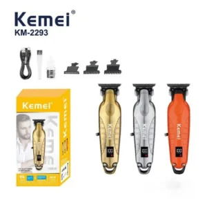 ماشین خط زن حرفه‌ای کیمی مدل Kemei Km-2293A جدید (نقره ای /طلایی)