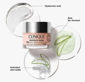ژل کرم آبرسان 100 ساعته کلینیک مدل moisture surge | حجم 125 میل